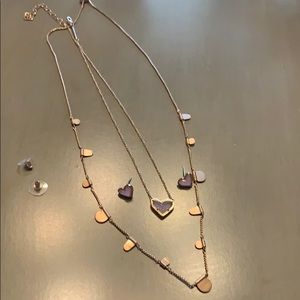Kendra Scott Rose gold layering bundle